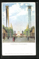 Künstler-AK München, Deutsche Gewerbeschau 1922, Haupteingang Zum Ausstellungspark  - Exhibitions