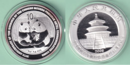 M516 CHINA 2009 UNC 10 Yuan PANDA BEAR FINE 999 SILVER.  - Chine