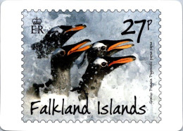 21-4-2024 (2 Z 36) Antarctic Stamp Reproduction (on Mini-calender) X 2 (different) - Postzegels (afbeeldingen)