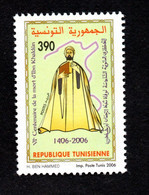 2006- Tunisia - The 600th Anniversary Of The Death Of Ibn Khaldoun, 1332-1406- Complete Set 1v.MNH** - Kostüme