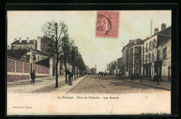 CPA Le Bourget, Rue De Flandre, Les Ecoles  - Le Bourget