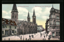 AK Kaiserslautern, Marktstrasse Mit Stiftskirche  - Kaiserslautern