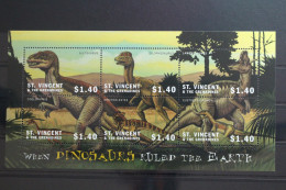 St. Vincent 5373-5378 Postfrisch Als Kleinbogen Dinosaurier #TG263 - St.Vincent & Grenadines