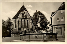 Arnstadt/Thür. - Hopfenbrunnen Mit Bachkirche - Arnstadt