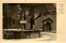 Arnstadt/Thür. - Brunnen An Der Bachkirche - Arnstadt