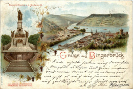Gruss Aus Bingerbrück - Litho - Bingen