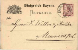 Ganzsache 1885 - Kaiserslautern - Enteros Postales