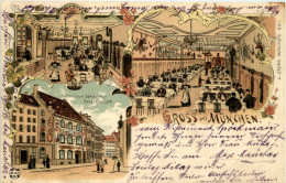 Gruss Aus München - Restauration Spöckmeister - Litho - Muenchen