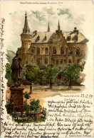 Waldenburg - Rathaus - Litho - Waldenburg (Sachsen)