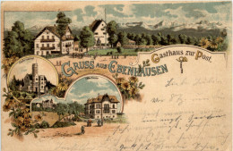 Gruss Aus Ebenhausen - Gasthaus Zur Post - Litho - Muenchen