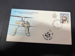 21-4-2024 (2 Z 39) Australia FDC Cover - 1981 - RAAF Diamond Jubillee (Sir Francis Chichester) 2 Covers - Premiers Jours (FDC)