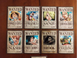 Superbe Lot De 9 Cartes Comme Neuves - Mangas One Piece - Wanted Dead Or Alive " - Comics