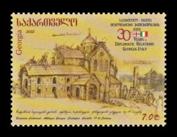 Georgia 2022 Mih. 793 Diplomatic Relations With Italy. Pitsunda Cathedral (joint Issue Georgia-Italy) MNH ** - Géorgie