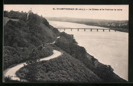 CPA Champtoceaux, Le Coteau Et Le Pont Sur La Loire  - Champtoceaux