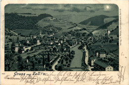 Gruss Aus Zell Im Wiesental - Litho - Loerrach