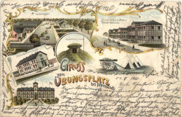 Gruss Vom Übungsplatz Bei Darmstadt - Litho - Darmstadt