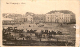 Der Marktplatz In Mitau - Feldpost - Lettonie