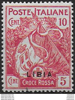 1915 Libia Croce Rossa 1v. MNH Sassone N. 13c - Other & Unclassified