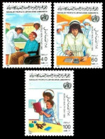 Libya 1985 MNH 3v, Nurse, Patient, Syringe, Medicine, Health Day - Geneeskunde