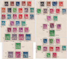 ALLEMAGNE / GERMANY (British/American Zone) 1949/52 Mint** & Used Buildings Series Selection - Very Fine - Neufs