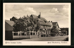 AK Torfhaus I. Oberharz, Hotel Wendt Brockenkrug, Strassenpartie  - Oberharz