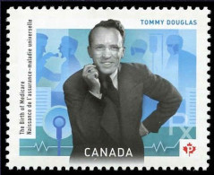 Canada 2012 MNH, Tommy Douglas Introduced Uni. Health Care Program, Greatest Canadian - Autres & Non Classés