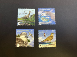 21-4-2024 (stamp) Australia Cocos Keeling Island (ued) 4 WWF Birds - Kokosinseln (Keeling Islands)