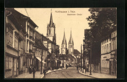 AK Mühlhausen /Thür., Wanfrieder-Strasse Mit Kirchtürmen  - Mühlhausen