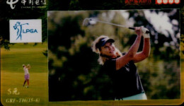 TELECARTE ETRANGERE..GOLFEUSE..... - Deportes