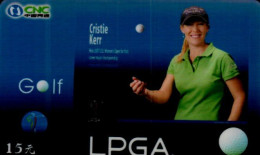 TELECARTE ETRANGERE..GOLFEUSE..... - Deportes