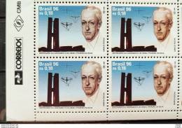 C 1992 Brazil Stamp Centenary Of Israel Pinheiro Brasilia 1996 Block Of 4 Vignette Post - Unused Stamps