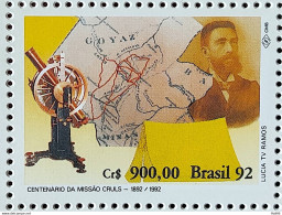 C 1823 Brazil Stamp 100 Years Mission Mission Search Science 1992 - Ungebraucht