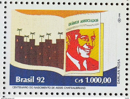 C 1822 Brazil Stamp Day Of The Book Assis Chateaubriand Literature 1992 - Unused Stamps