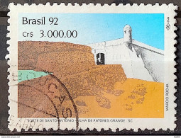 C 1816 Brazil Stamp Strong Military Architecture Big Ratone Island SC 1992 Circulated 1 - Used Stamps