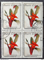 C 1805 Brazil Stamp Conference Environment Mata Atlantica Margaret Mee Nidularium 1992 Block Of 4 Circulated 2 Blumenau - Oblitérés