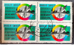 C 1799 Brazil Stamp Conference Eco 92 Rio De Janeiro Environment 1992 Block Of 4 Circulated 1 - Usati