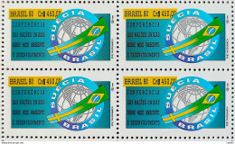 C 1798 Brazil Stamp Conference Eco 92 Rio De Janeiro Sweden Flag Environment 1992 Block Of 4 - Ungebraucht