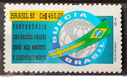 C 1798 Brazil Stamp Conference Eco 92 Rio De Janeiro Sweden Flag Environment 1992 1 - Unused Stamps