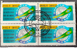 C 1798 Brazil Stamp Conference Eco 92 Rio De Janeiro Sweden Flag Environment 1992 Block Of 4 CBC RJ - Unused Stamps