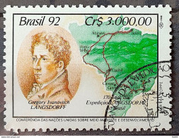 C 1797 Brazil Stamp Expedition Longsdorff Environment Map 1992 Circulated 1 - Usados