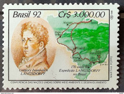 C 1797 Brazil Stamp Expedition Longsdorff Environment Map 1992 - Neufs