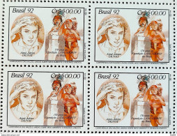 C 1795 Brazil Stamp Expedition Longsdorff Environment Taunay Indio 1992 Block Of 4 - Unused Stamps