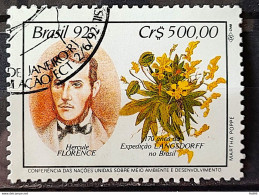 C 1794 Brazil Stamp Expedition Longsdorff Environment Florence Flora 1992 Circulated 4 - Usati