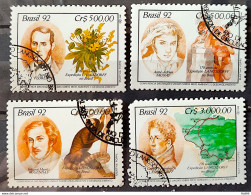 C 1794 Brazil Stamp Expedition Longsdorff Environment Flora 1992 Complete Series Circulated 1 - Usados