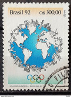 C 1786 Brazil Stamp Olympics Of Barcelona Spain Sport Map 1992 Circulated 1 - Usati