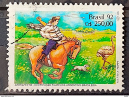 C 1780 Brazil Stamp Arbrafex Argentina Custom Gauchos Horse 1992 Circulated 7 - Gebruikt