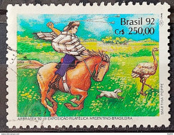 C 1780 Brazil Stamp Arbrafex Argentina Custom Gauchos Horse 1992 Circulated 10 - Used Stamps