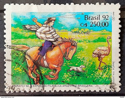 C 1780 Brazil Stamp Arbrafex Argentina Custom Gauchos Horse 1992 Circulated 11 - Usados