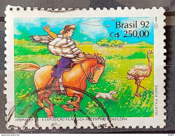 C 1780 Brazil Stamp Arbrafex Argentina Custom Gauchos Horse 1992 Circulated 13 - Oblitérés