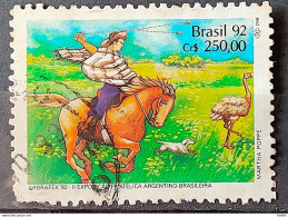 C 1780 Brazil Stamp Arbrafex Argentina Custom Gauchos Horse 1992 Circulated 1 - Oblitérés
